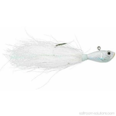 SPRO Fishing Bucktail Jig, White, 1 Pack 554187969